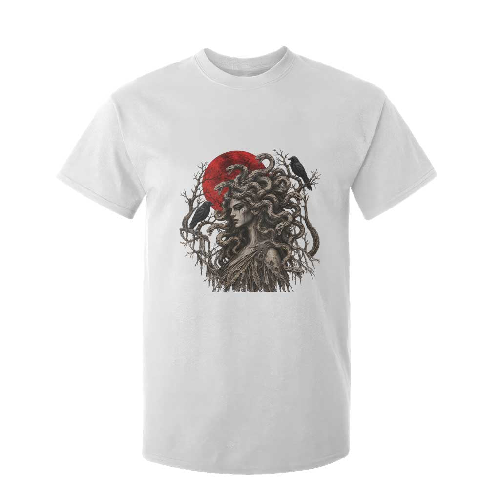 Gothic Medusa Blood Moon Greek Mythology T Shirt For Kid Dark Art Halloween