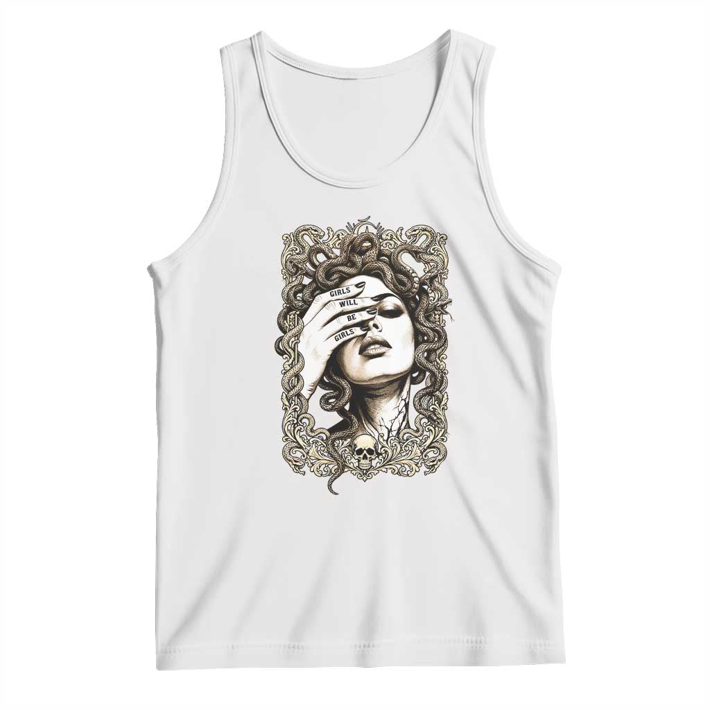 Gothic Medusa Greek Mythology Feminist Tank Top Girls Will Be Girls