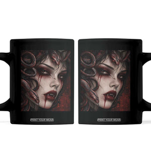Vampire Medusa Greek Mythology Occult Coffee Mug Dark Scary Grunge Horror