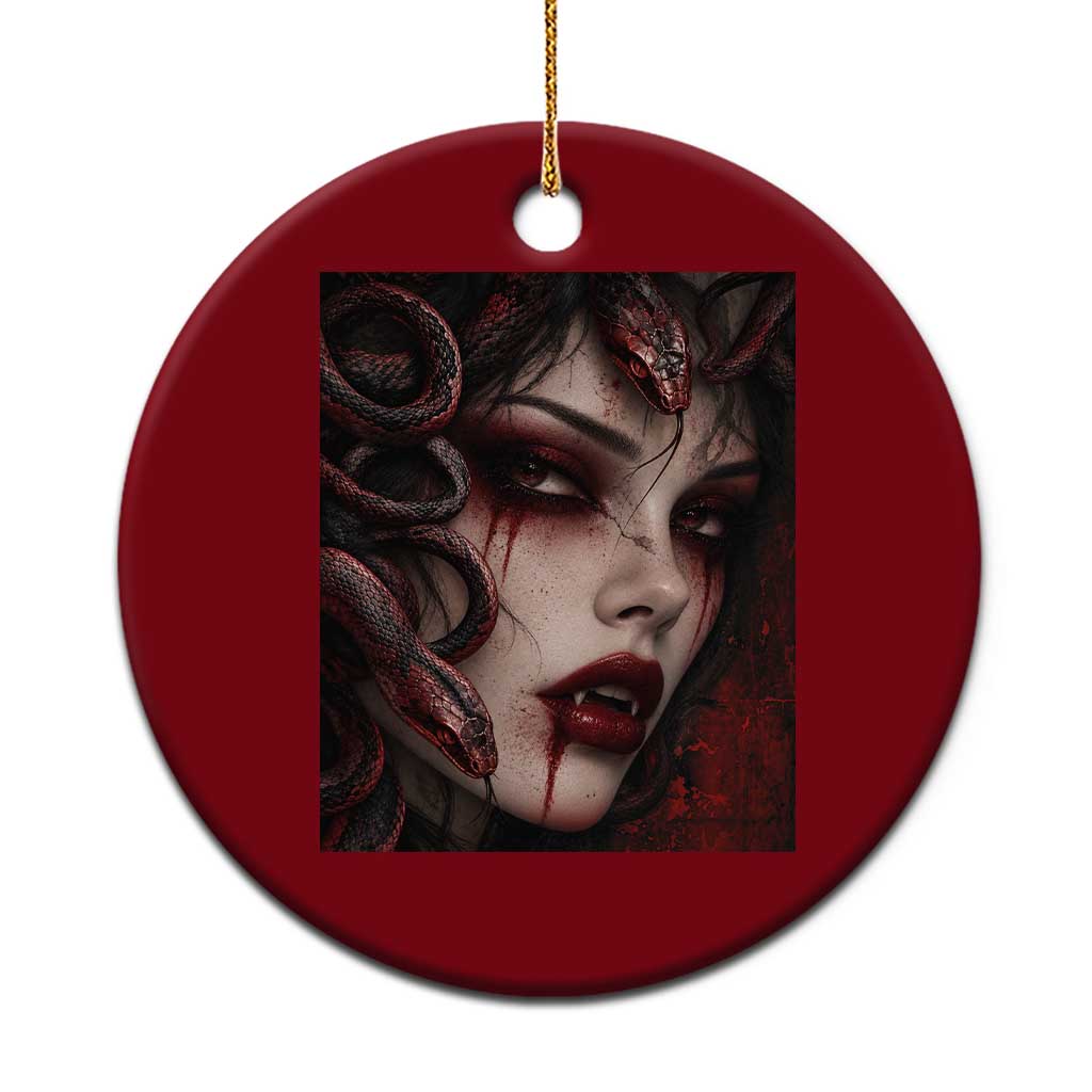 Vampire Medusa Greek Mythology Occult Ceramic Ornament Dark Scary Grunge Horror