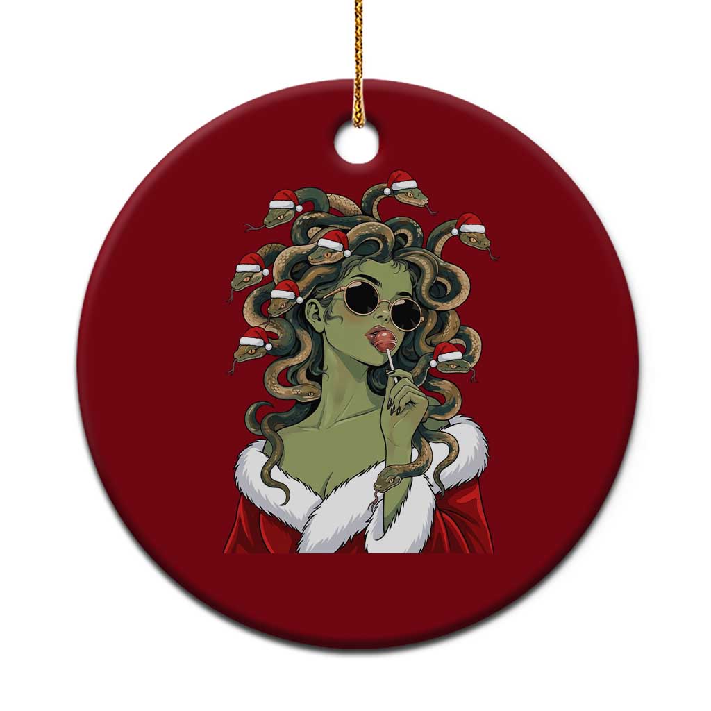 Christmas Medusa Lollipop Greek Mythology Holiday Gift Ceramic Ornament