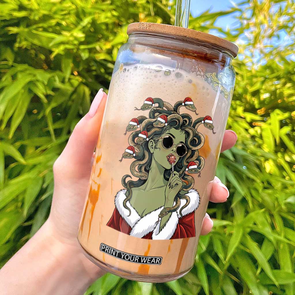Christmas Medusa Lollipop Greek Mythology Holiday Gift Glass Can