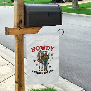 Funny Nutcracker Cowboy Howdy Christmas Garden Flag Western Holiday Gift TS12 Print Your Wear