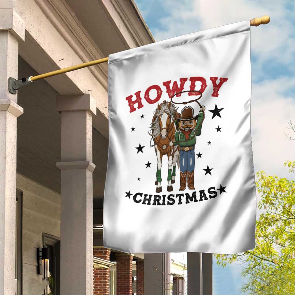 Funny Nutcracker Cowboy Howdy Christmas Garden Flag Western Holiday Gift TS12 Print Your Wear