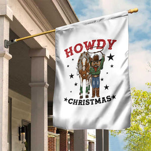 Funny Nutcracker Cowboy Howdy Christmas Garden Flag Western Holiday Gift TS12 Print Your Wear