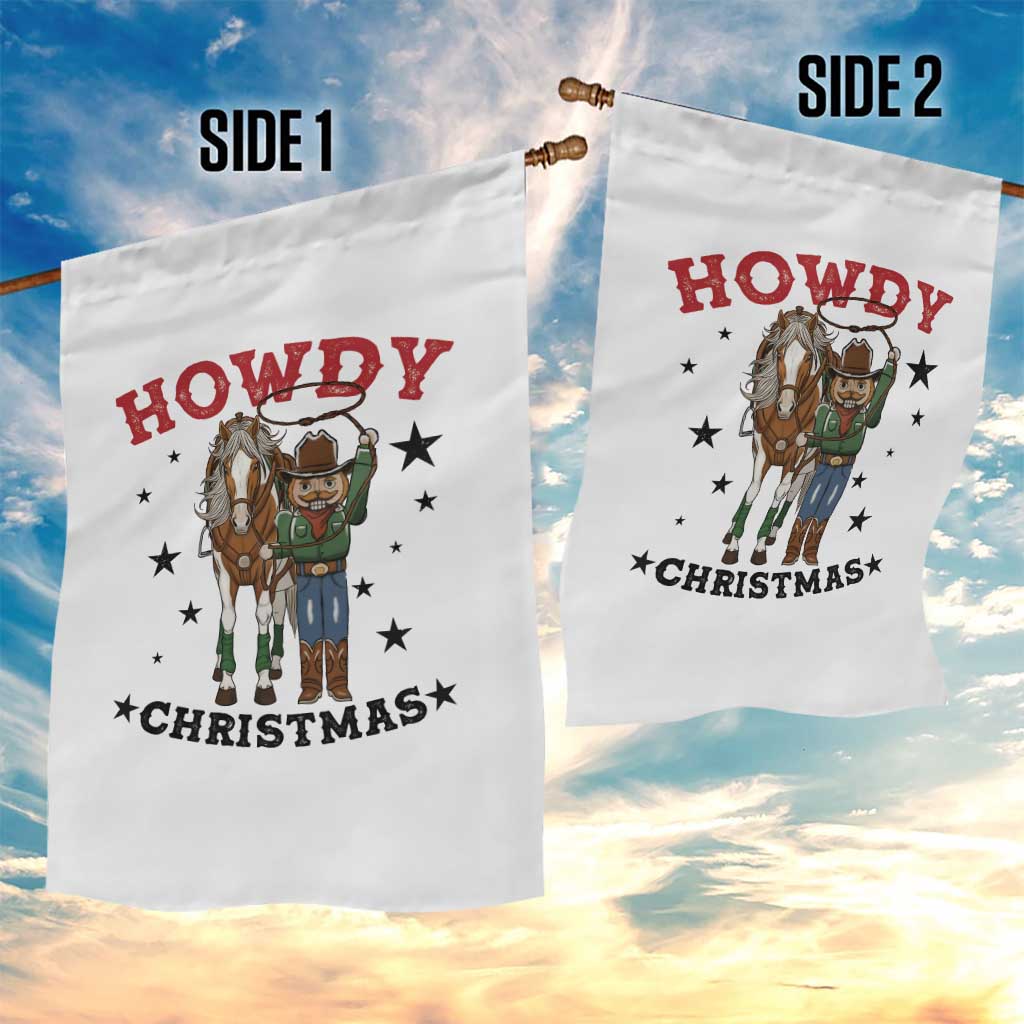 Funny Nutcracker Cowboy Howdy Christmas Garden Flag Western Holiday Gift TS12 Print Your Wear