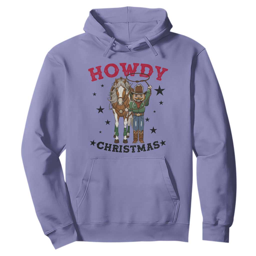 Funny Nutcracker Cowboy Howdy Christmas Hoodie Western Holiday Gift TS12 Violet Print Your Wear