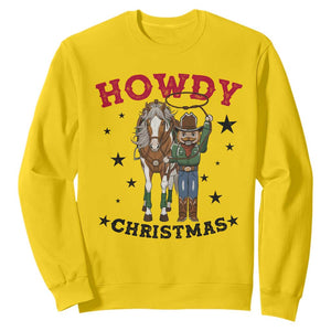 Funny Nutcracker Cowboy Howdy Christmas Sweatshirt Western Holiday Gift TS12 Daisy Print Your Wear