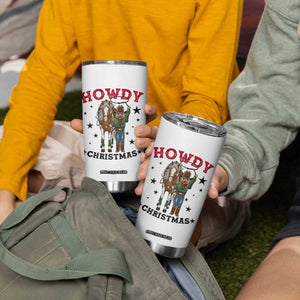 Funny Nutcracker Cowboy Howdy Christmas Tumbler Cup Western Holiday Gift TS12 Print Your Wear