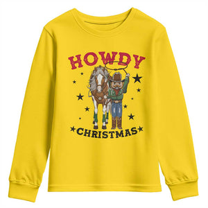 Funny Nutcracker Cowboy Howdy Christmas Youth Sweatshirt Western Holiday Gift TS12 Daisy Print Your Wear
