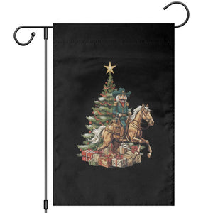 Funny Nutcracker Riding Horse Garden Flag Western Life Christmas Gift TS12 Black Print Your Wear