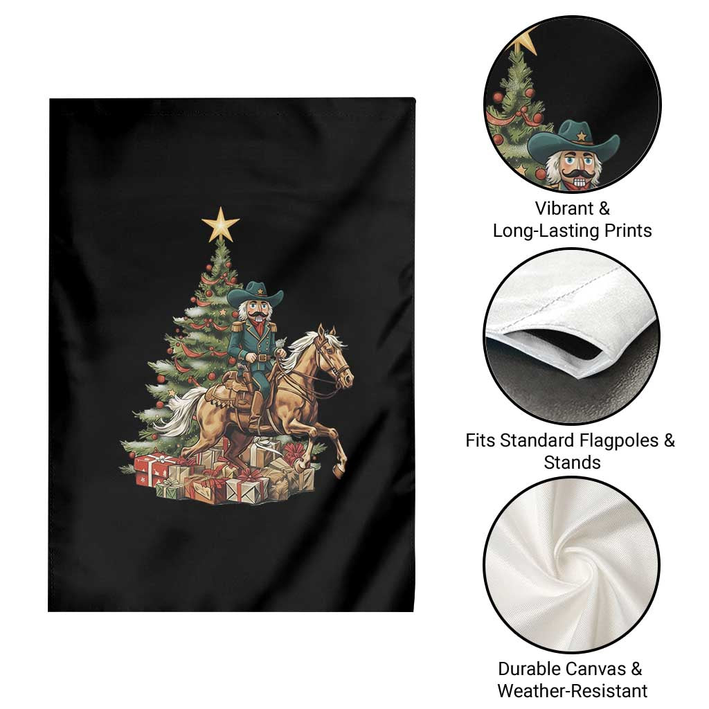 Funny Nutcracker Riding Horse Garden Flag Western Life Christmas Gift TS12 Print Your Wear
