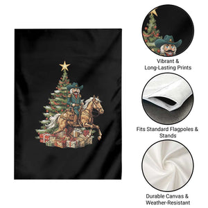 Funny Nutcracker Riding Horse Garden Flag Western Life Christmas Gift TS12 Print Your Wear