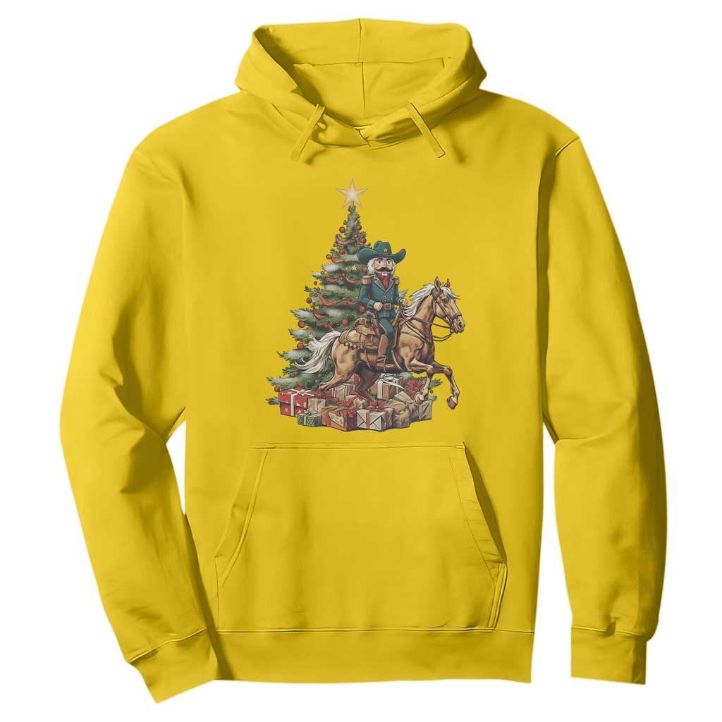 Funny Nutcracker Riding Horse Hoodie Western Life Christmas Gift TS12 Daisy Print Your Wear