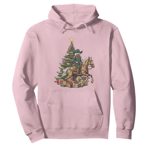 Funny Nutcracker Riding Horse Hoodie Western Life Christmas Gift TS12 Light Pink Print Your Wear