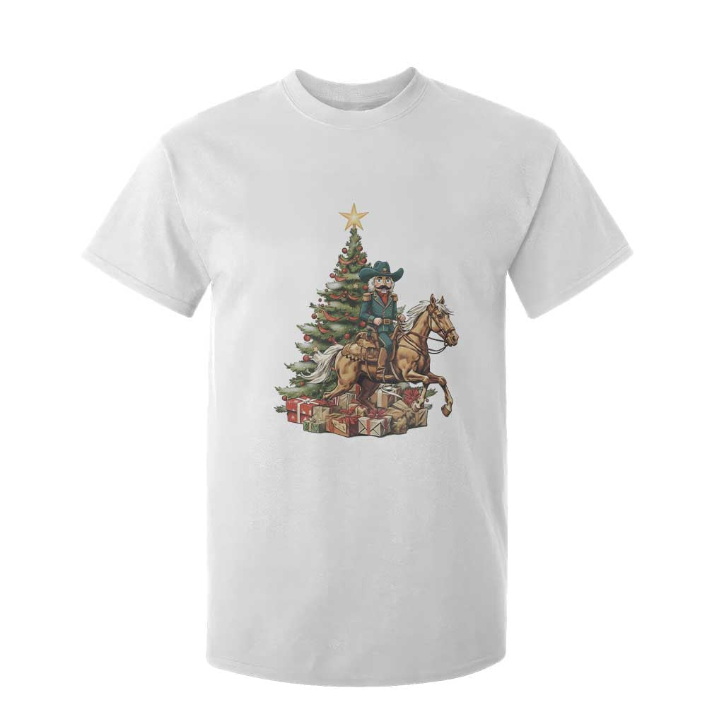 Funny Nutcracker Riding Horse T Shirt For Kid Western Life Christmas Gift TS12 White Print Your Wear