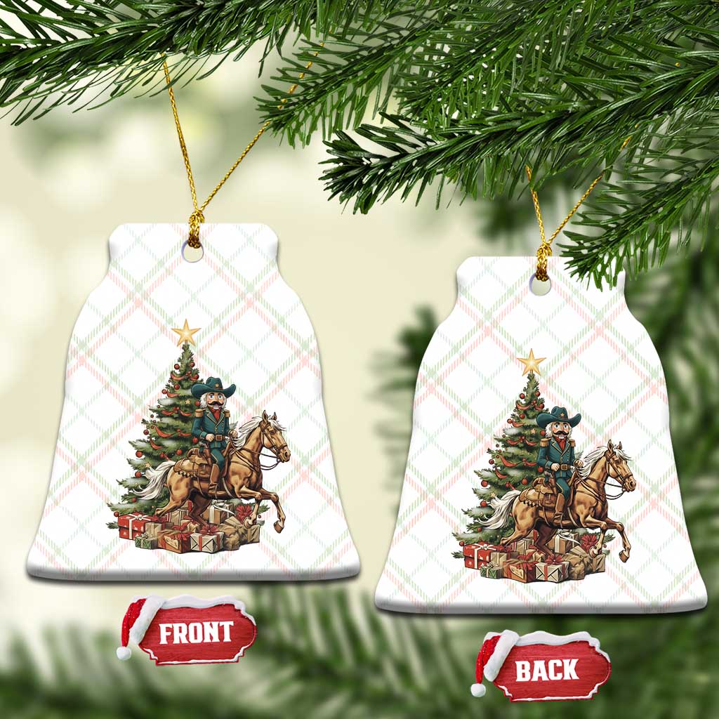 Funny Nutcracker Riding Horse Ceramic Ornament Western Life Christmas Gift TS12 Print Your Wear