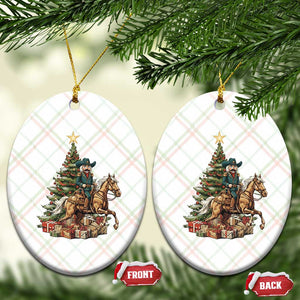 Funny Nutcracker Riding Horse Ceramic Ornament Western Life Christmas Gift TS12 Print Your Wear