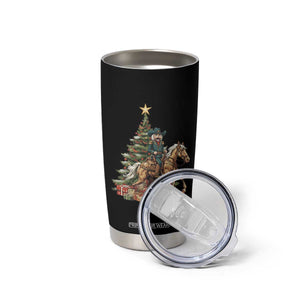 Funny Nutcracker Riding Horse Tumbler Cup Western Life Christmas Gift TS12 Print Your Wear