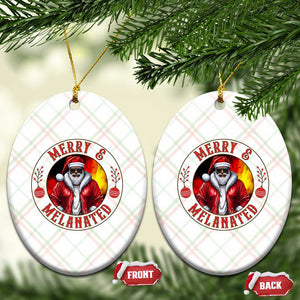 Black Santa Merry And Melanated Ceramic Ornament Christmas Holiday Gift TS12 Print Your Wear