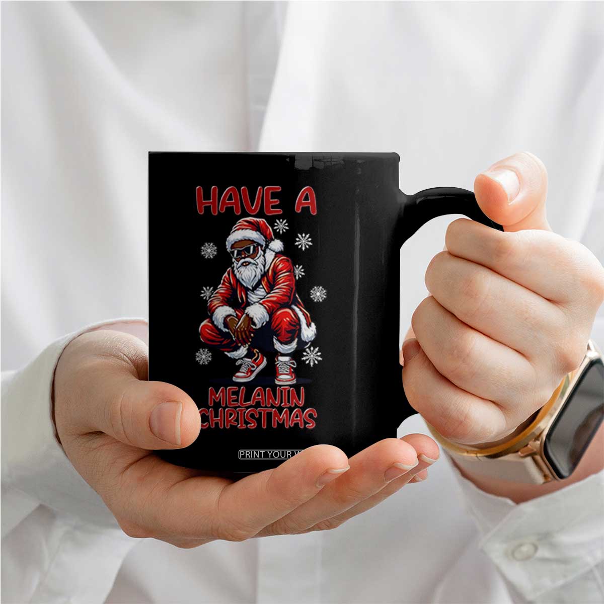 Have A Melanin Christmas Coffee Mug Black Pride Xmas Gift TS12 Print Your Wear