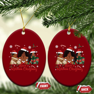 Have A Melanin Christmas Ceramic Ornament Black Girl Xmas Gift TS12 Print Your Wear
