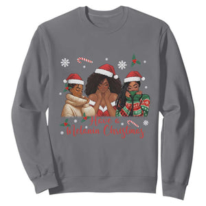 Have A Melanin Christmas Sweatshirt Black Girl Xmas Gift TS12 Charcoal Print Your Wear