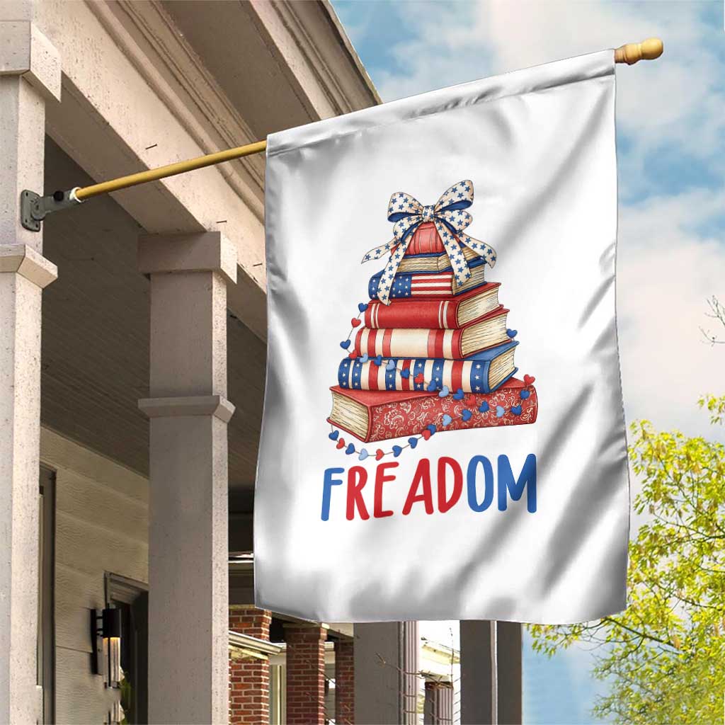 Funny Patriotic Book Lover Gift Garden Flag Freadom TS12 Print Your Wear