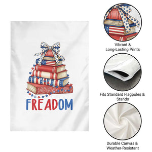 Funny Patriotic Book Lover Gift Garden Flag Freadom TS12 Print Your Wear