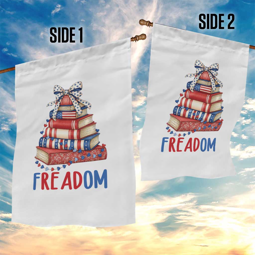 Funny Patriotic Book Lover Gift Garden Flag Freadom TS12 Print Your Wear