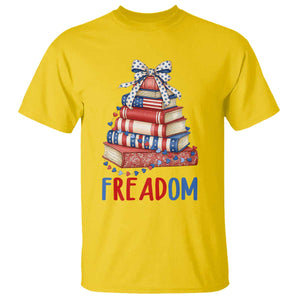 Funny Patriotic Book Lover Gift T Shirt Freadom TS12 Daisy Print Your Wear
