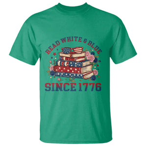 Funny Patriotic Book Lover Gift T Shirt Read White Blue Since 1776 TS12 Irish Green Print Your Wear
