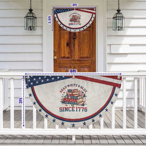 Funny Book Lover Gift Patriotic Fan Flag Read White Blue Since 1776 TS12 Print Your Wear