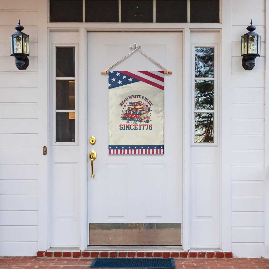 Funny Book Lover Gift Patriotic Garden Flag Read White Blue Since 1776 TS12 Print Your Wear