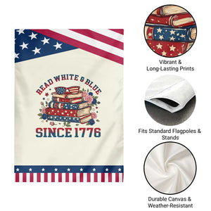 Funny Book Lover Gift Patriotic Garden Flag Read White Blue Since 1776 TS12 Print Your Wear