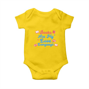Books Are My Love Language Baby Onesie Bookish Patriot Gift TS12 Daisy Print Your Wear