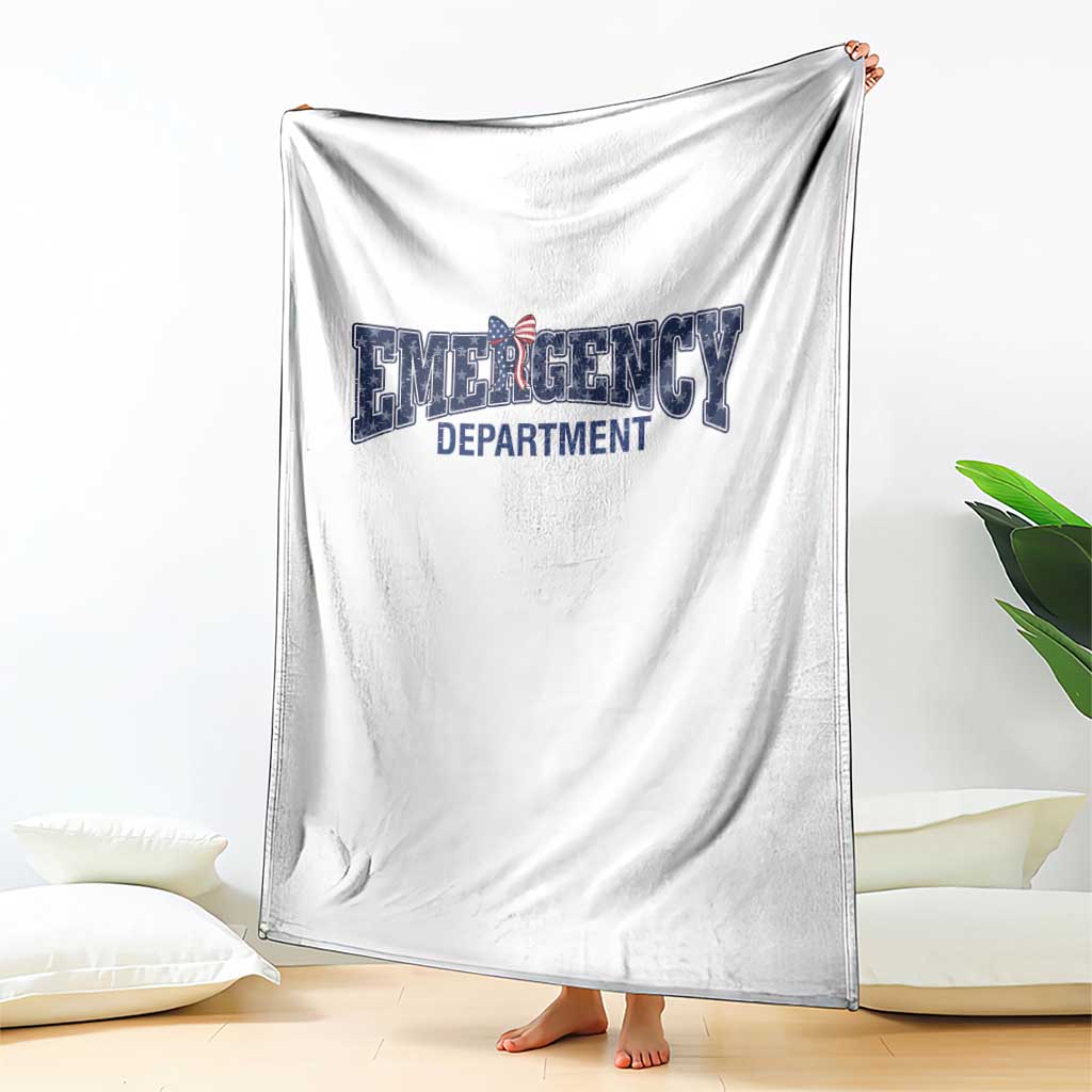 Patriotic ER Nurse Gift Throw Blanket USA 250th Anniversary TS12 Print Your Wear