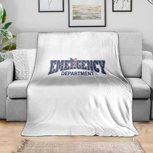 Patriotic ER Nurse Gift Throw Blanket USA 250th Anniversary TS12 Print Your Wear
