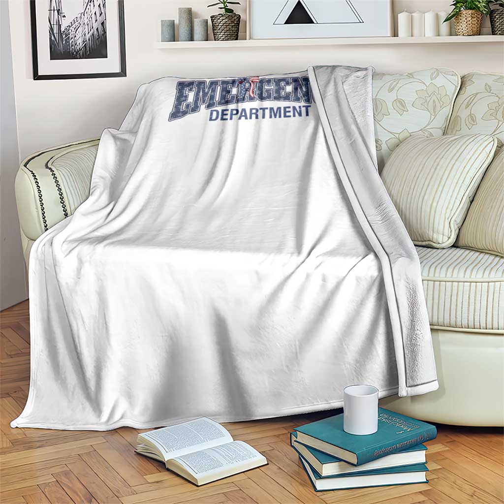 Patriotic ER Nurse Gift Throw Blanket USA 250th Anniversary TS12 Print Your Wear