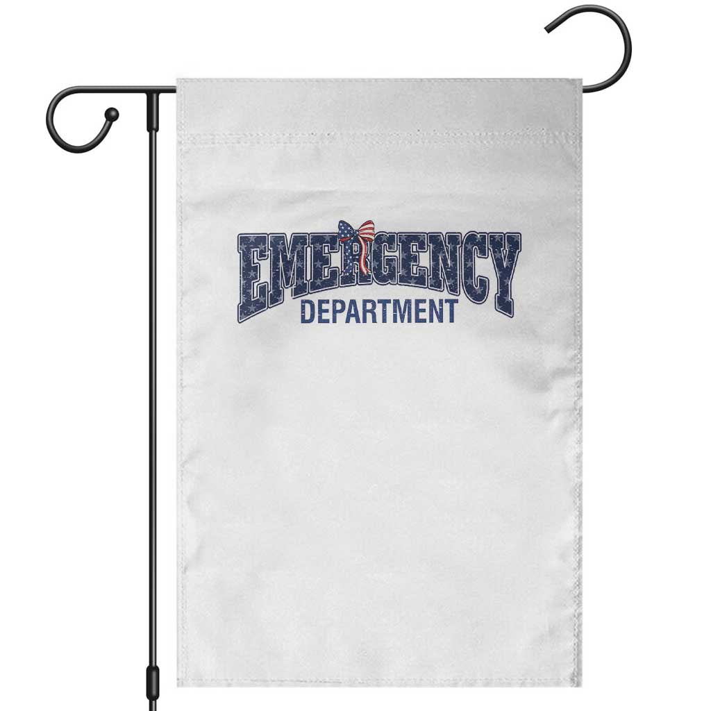 Patriotic ER Nurse Gift Garden Flag USA 250th Anniversary TS12 White Print Your Wear