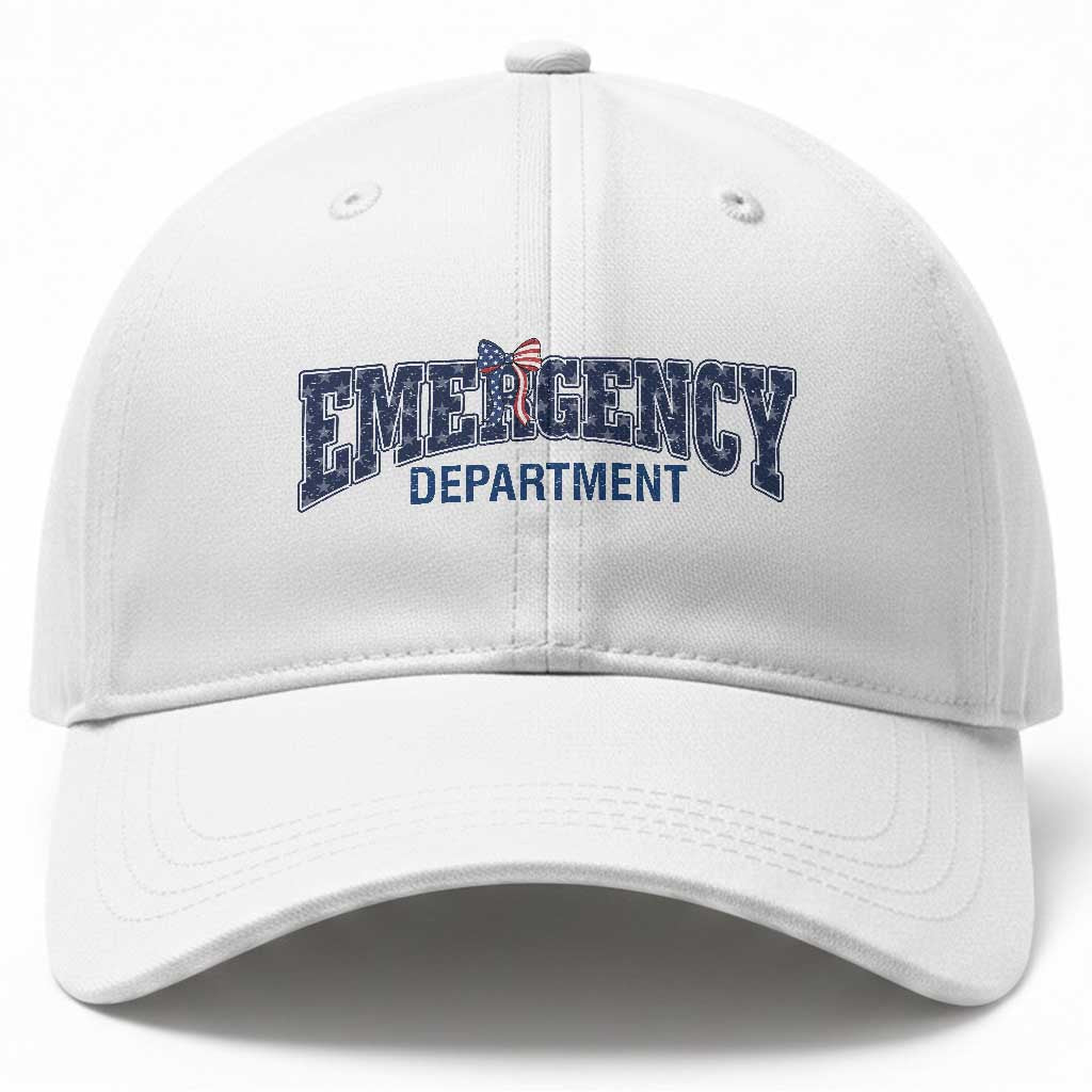 Patriotic ER Nurse Gift Baseball Cap USA 250th Anniversary TS12 Print Your Wear