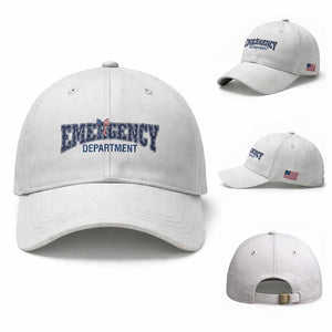 Patriotic ER Nurse Gift Baseball Cap USA 250th Anniversary TS12 Baseball Cap Universal Fit White Print Your Wear