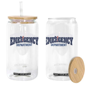 Patriotic ER Nurse Gift Glass Can USA 250th Anniversary TS12 Print Your Wear