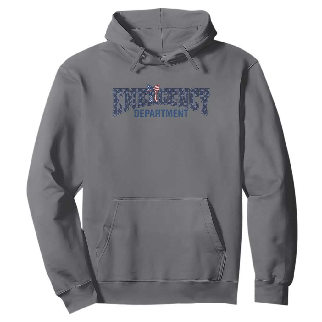 Patriotic ER Nurse Gift Hoodie USA 250th Anniversary TS12 Charcoal Print Your Wear