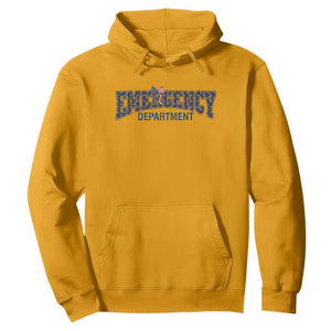 Patriotic ER Nurse Gift Hoodie USA 250th Anniversary TS12 Gold Print Your Wear