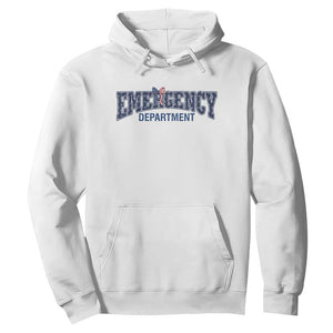 Patriotic ER Nurse Gift Hoodie USA 250th Anniversary TS12 White Print Your Wear