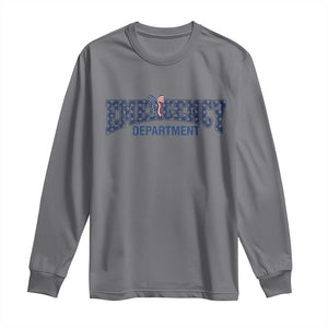 Patriotic ER Nurse Gift Long Sleeve Shirt USA 250th Anniversary TS12 Charcoal Print Your Wear