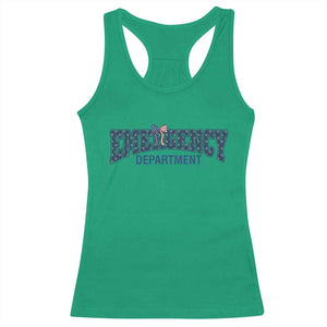 Patriotic ER Nurse Gift Racerback Tank Top USA 250th Anniversary TS12 Irish Green Print Your Wear