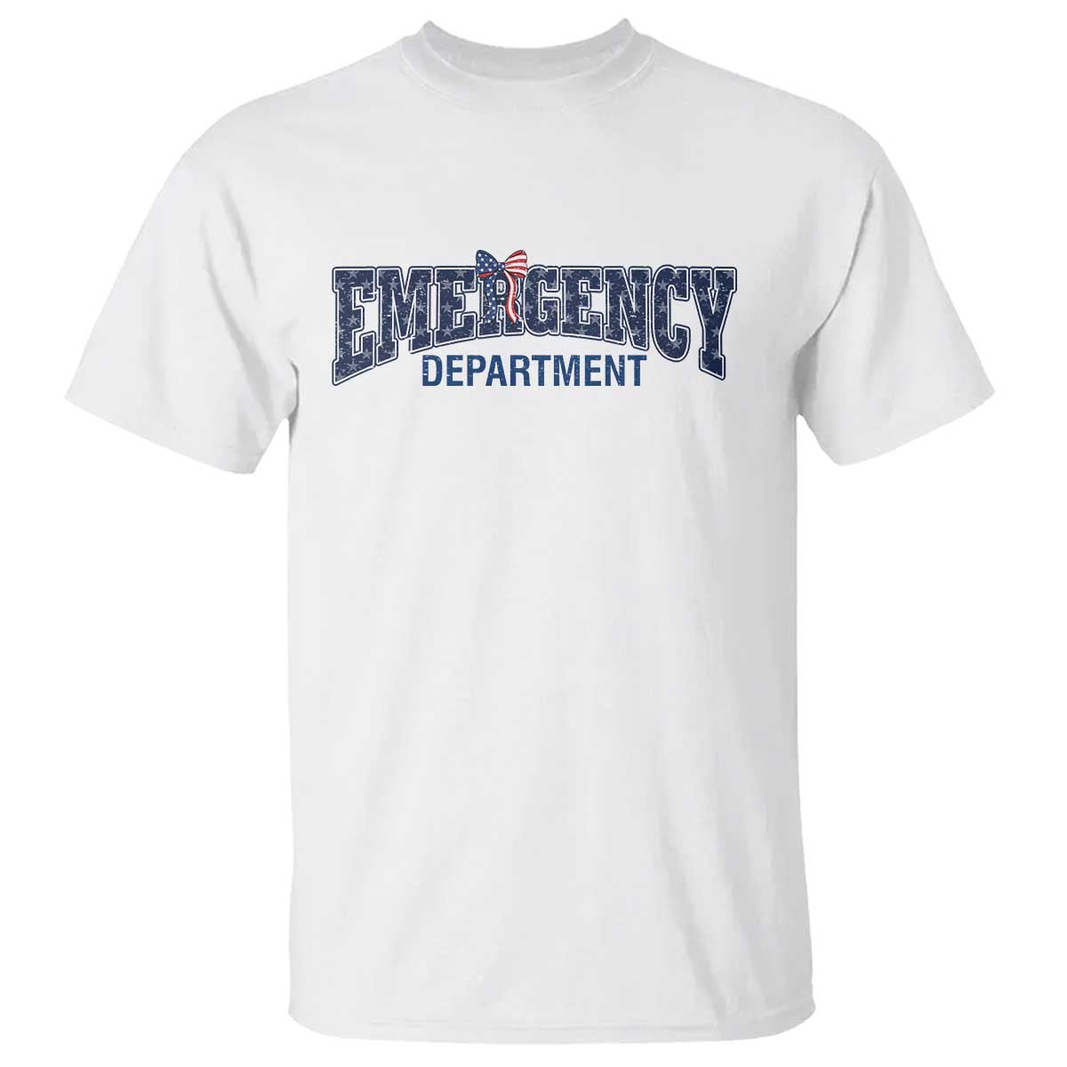 Patriotic ER Nurse Gift T Shirt USA 250th Anniversary TS12 White Print Your Wear