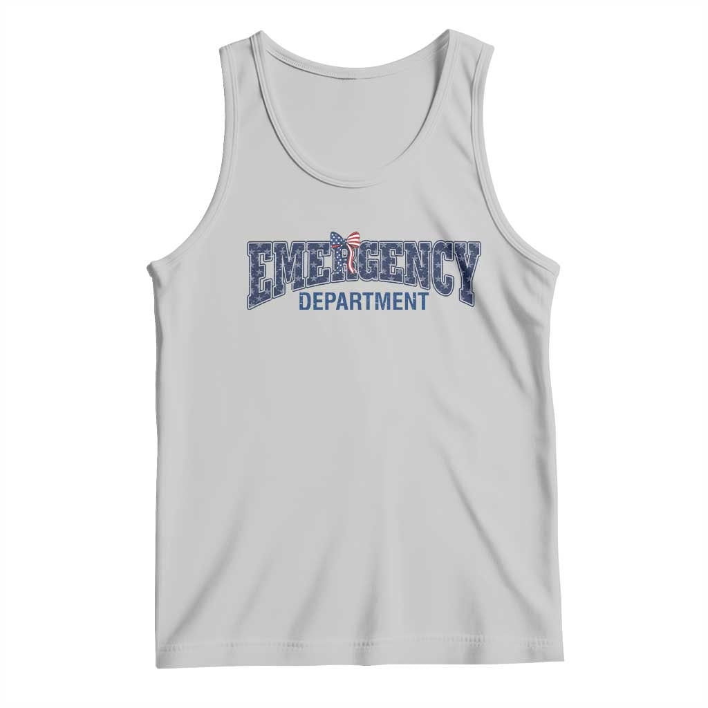 Patriotic ER Nurse Gift Tank Top USA 250th Anniversary TS12 Ash Print Your Wear